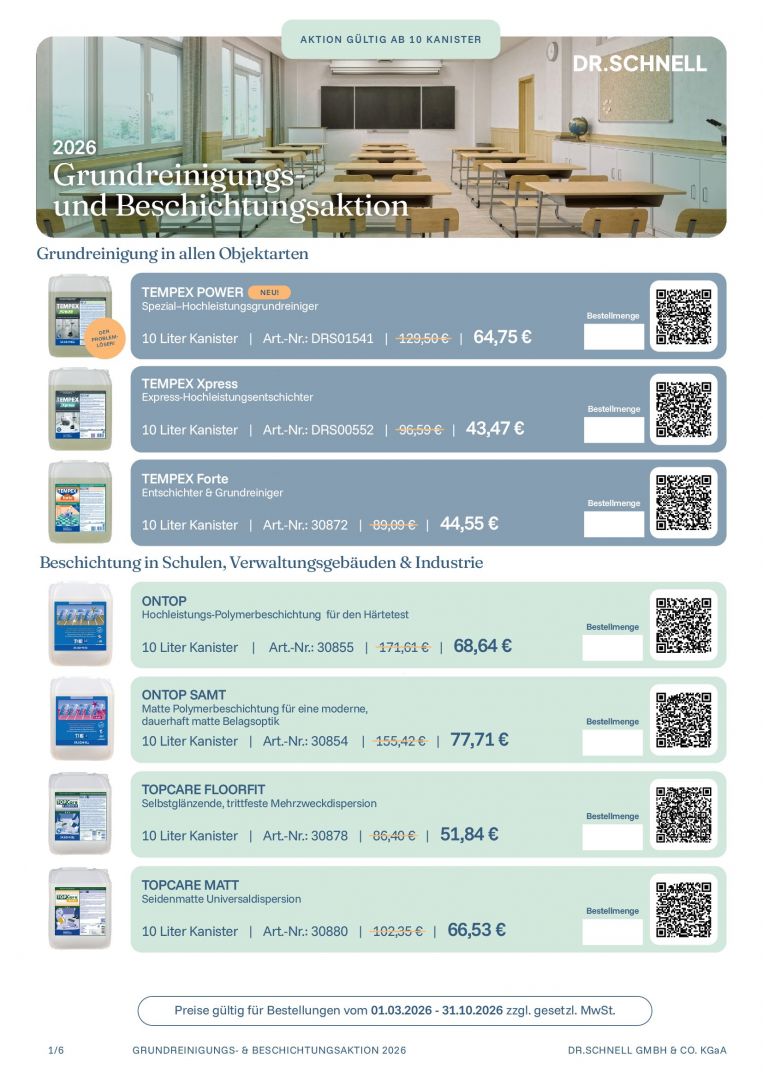 Download Prospekt - Dr. Schnell Grundreinigungs- und Beschichtungsaktion