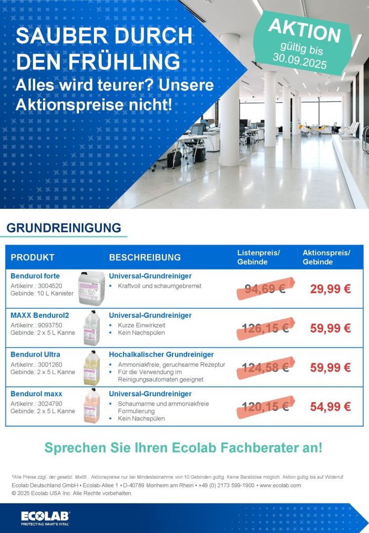 Download Prospekt - ECOLAB Grundreinigung & Beschichtung